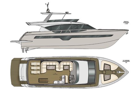 85ft Luxury Performance Boat layout 1