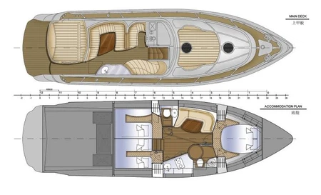 46ft Luxury Speed Boat Layout (2)